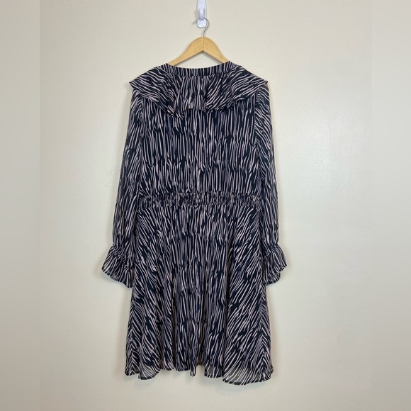 NWT Lane Bryant Ruffle V-Neck Zebra Print Dress 18/20 Flowy Fit & Flare - Picture 5 of 5